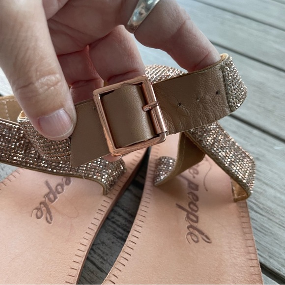 Free People Sunset Cruise Embellished Leather Sandals Womens Size 9 NWT - Picture 5 of 9